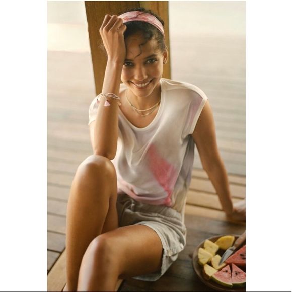 Tuscany Boatneck Tunic Pink Combo NWT XS - Picture 2 of 10